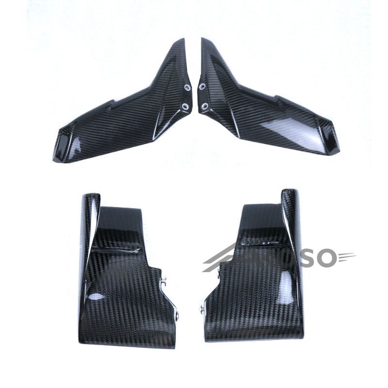 AKOSO 2015-2024 Kawasaki Ninja H2 H2R Carbon Fiber Winglets Air Deflector Wing Spoiler