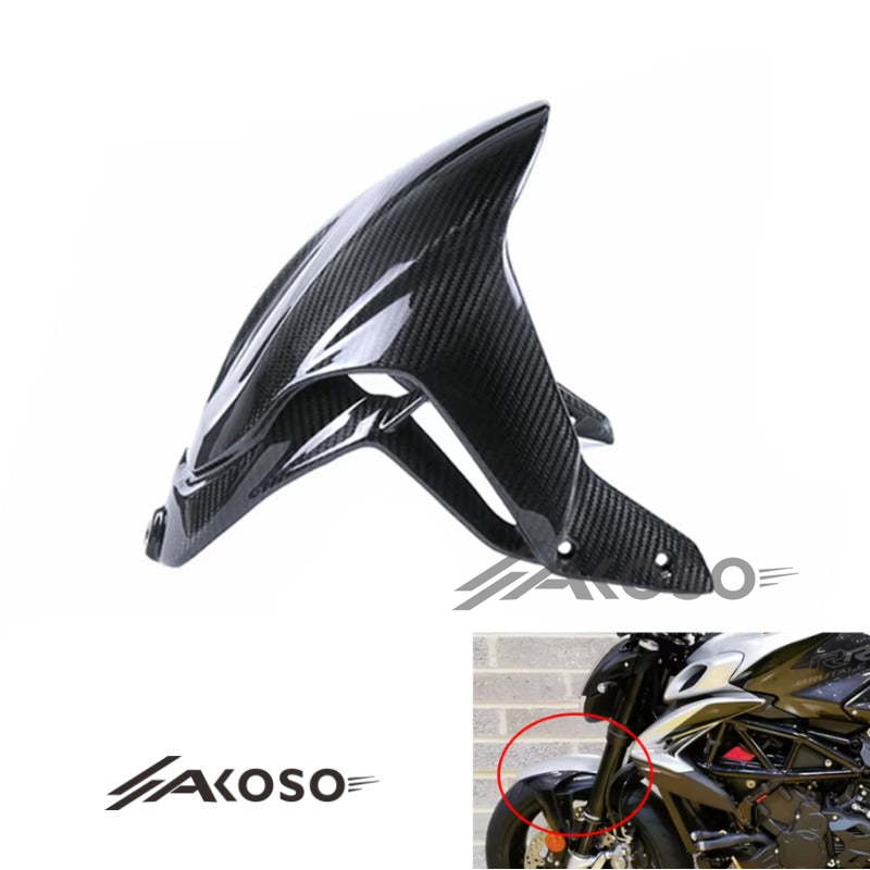 AKOSO MV Agusta Brutale 800RR 3K Carbon Fiber Motorcycle Front Mudguard Fender Fairing