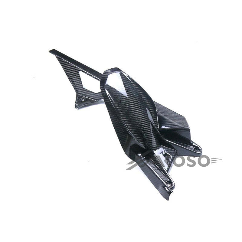 AKOSO 2020+ KTM 1290 Super Duke R Carbon Fiber Motorcycle Rear Fender Splash Mudguard with Chain Guard