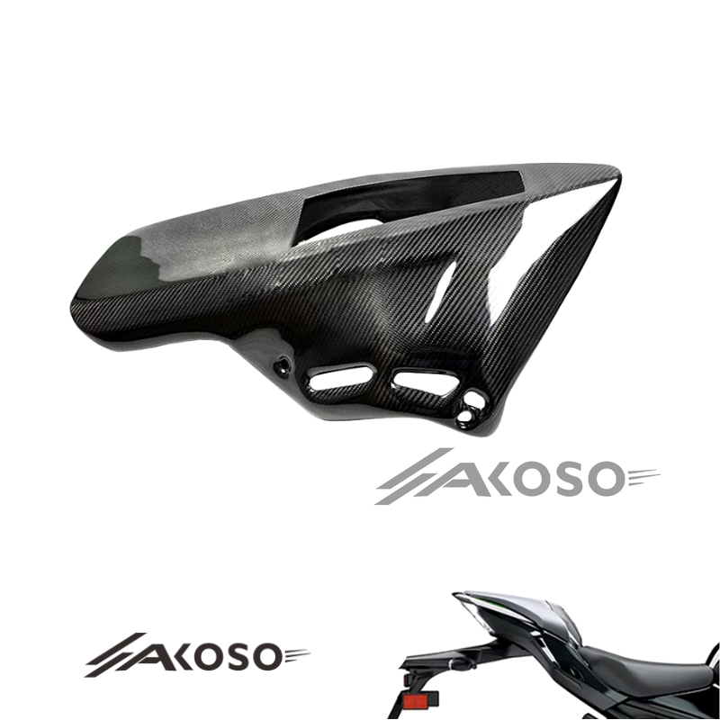 AKOSO 2017-2019 Kawasaki Z900 Carbon Fiber Motorcycle Rear Passenger Seat Cover Plate