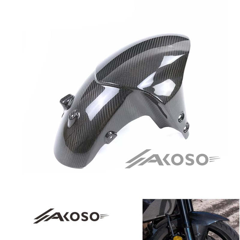 AKOSO 2021-2024 Yamaha MT09 FZ09 Carbon Fiber Front Hugger Fender Splash Mud Dust Guard Mudguard