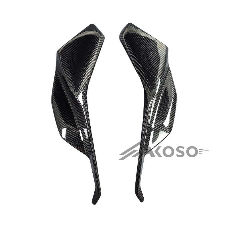 AKOSO 2021+ Aprilia RSV4 Carbon Fiber Front Headlight Fairing Lower Cover Motorcycle Accessories