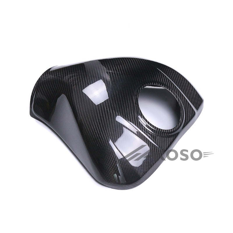 AKOSO 2021-2024 Kawasaki Ninja ZX10R ZX-10R Carbon Fiber Motorcycle Fuel Gas Tank Cover Protector Fairing