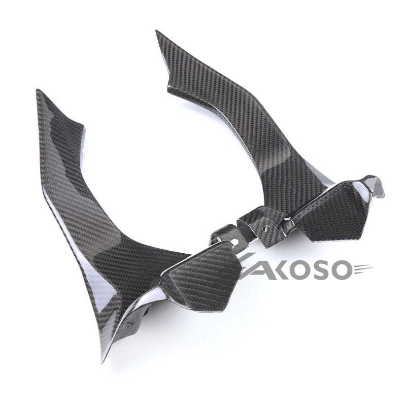 AKOSO 2015-2019 Yamaha YZF R1 R1S Carbon Fiber Motorcycle Dash Air Intake Ram Cover Fairing