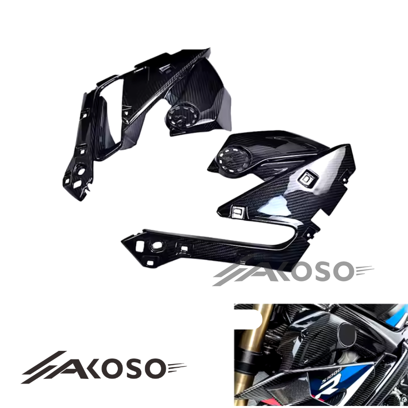 AKOSO 2021-2024 BMW S1000R Carbon Fiber Motorcycle Internal Side Cover Inside Panels Fairings