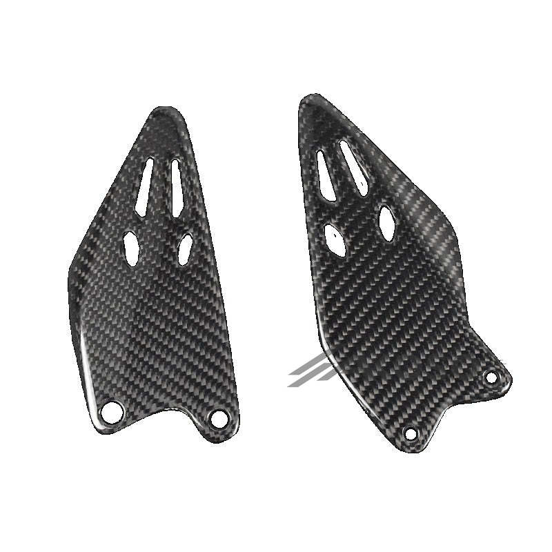 AKOSO 2019-2024 Kawasaki Ninja ZX-6R Carbon Fiber Motorcycle Rearset Footrest Heel Guards