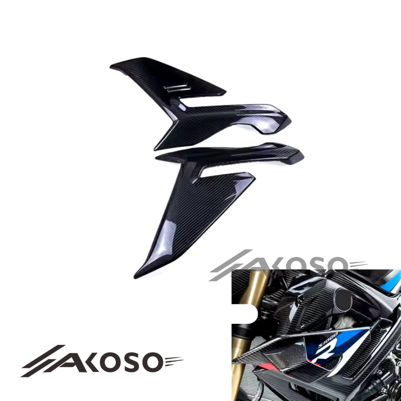 AKOSO 2021-2024 BMW S1000R Carbon Fiber Motorcycle Lower Air-guide Side Panels