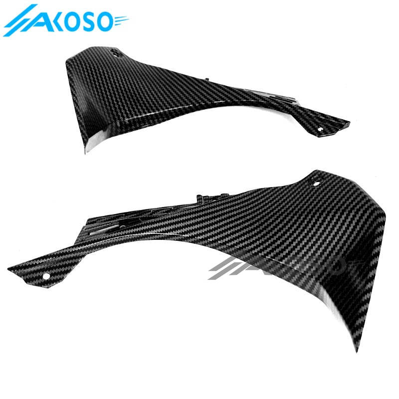 AKOSO 2019-2022 Kawasaki Ninja ZX-6R Carbon Fiber Motorcycle Upper Front Dash Air Cover Fairing