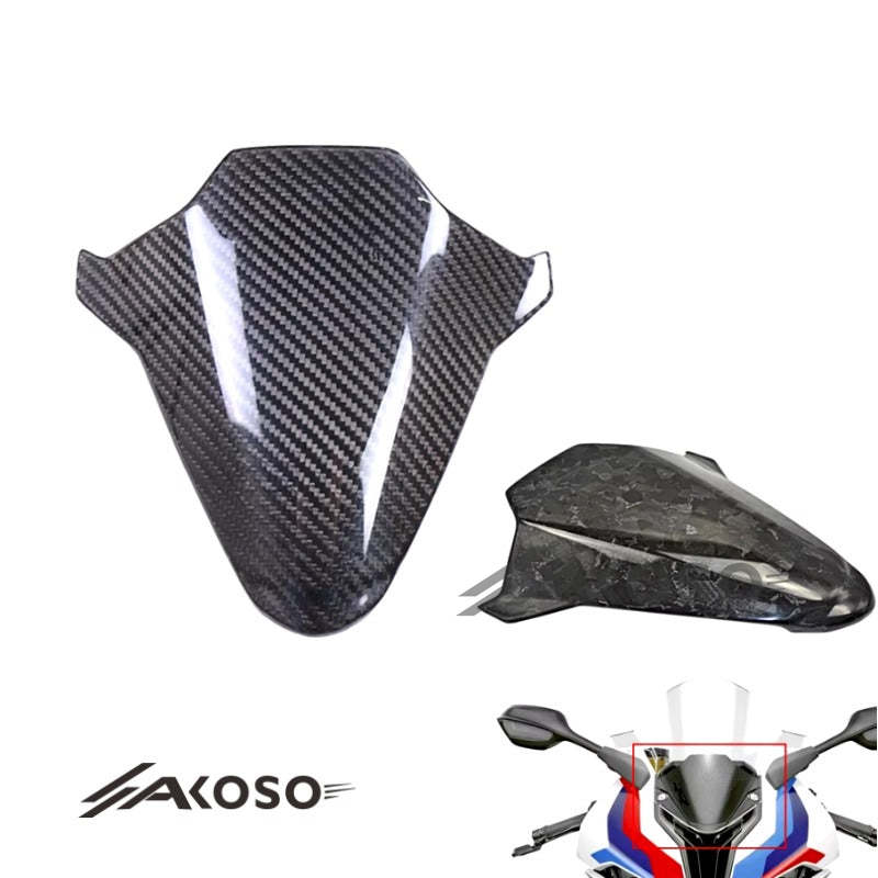 AKOSO 2019-2022 BMW S1000RR Carbon Fiber Windscreen Motorcycle Front Windshield Inner Panel