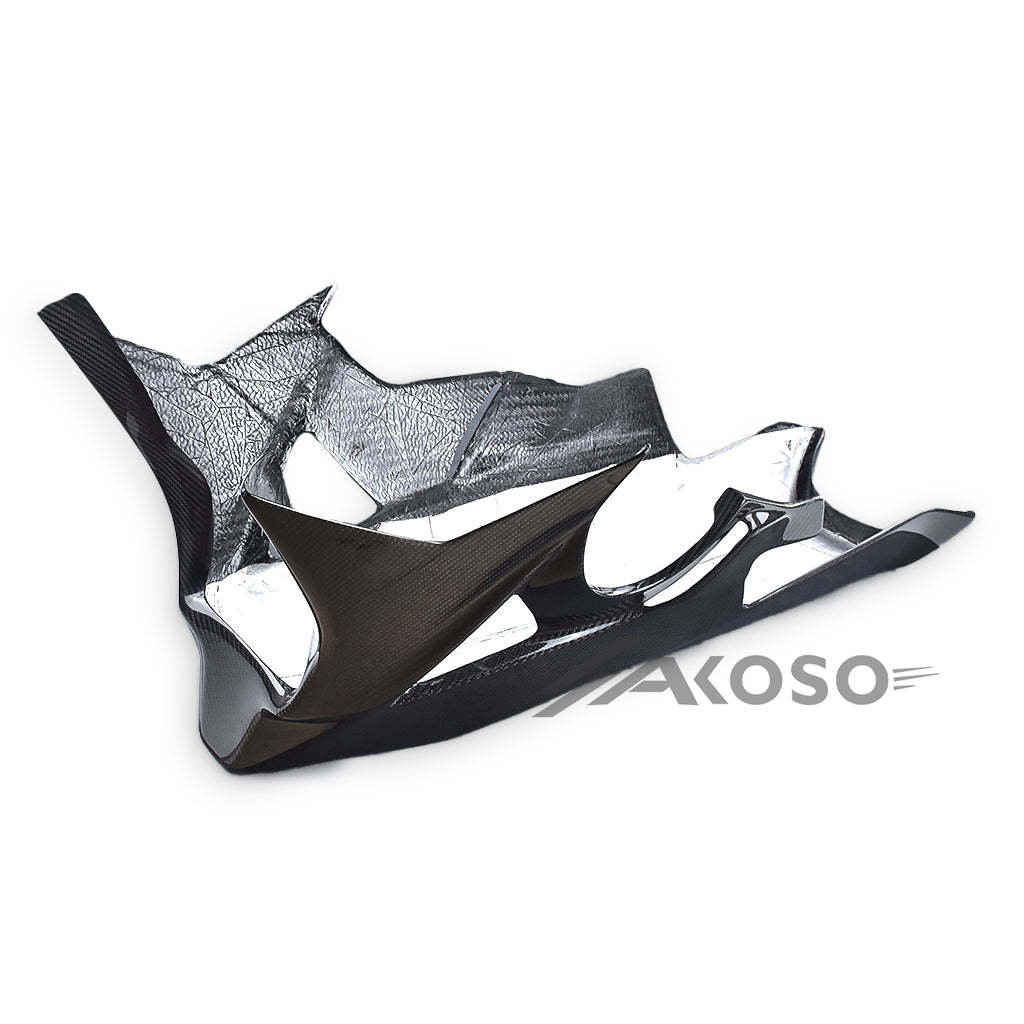 AKOSO 2015-2018 BMW S1000RR Motorcycle Carbon Fiber Side Under Fairing Panel Belly Pan Panel Cowl Fairing