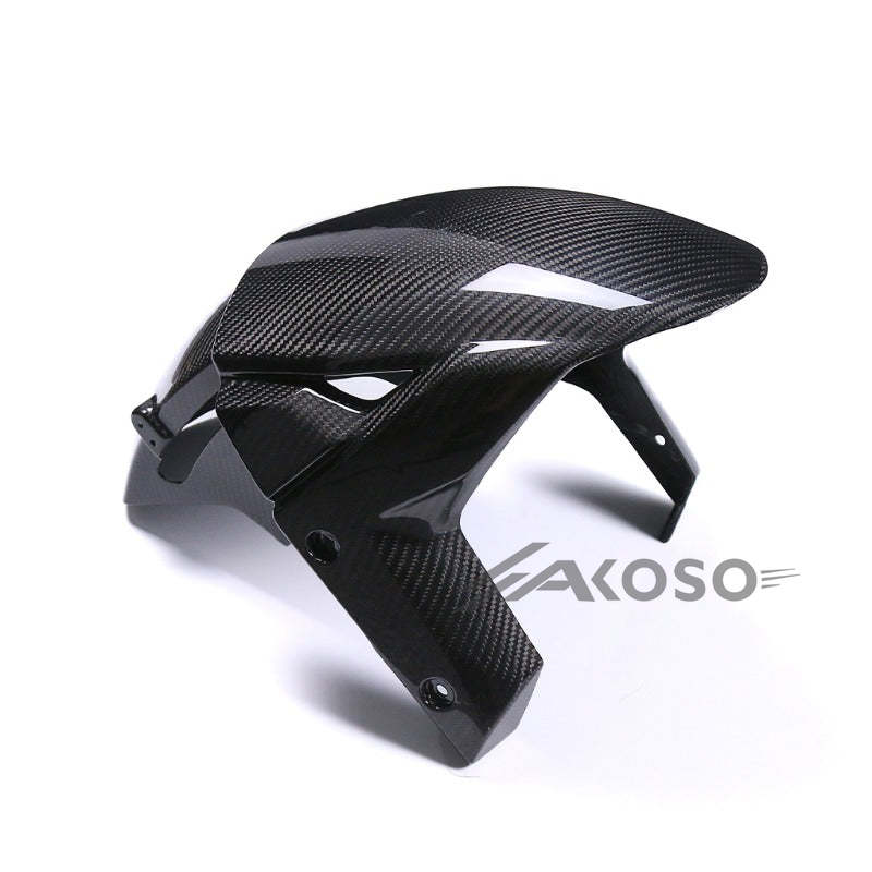 AKOSO 2021-2024 Kawasaki Z H2 Carbon Fiber Motorcycle Front Fender Hugger Mud Splash Mudguard