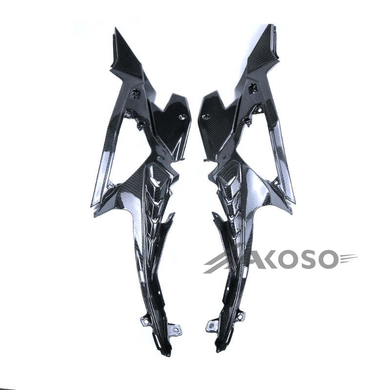 AKOSO 2020-2024 Kawasaki Ninja ZX-25R Carbon Fiber Motorcycle Side Upper Frame Inner Cover Panel Fairing