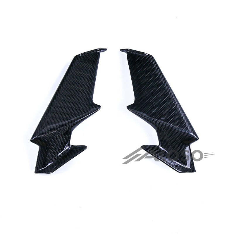 AKOSO 2018-2024 Kawasaki Ninja 400 Carbon Fiber Motorcycle Fixed Wing Fairing Winglet