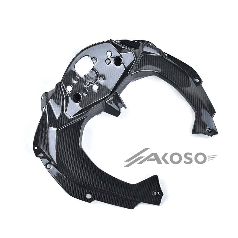 AKOSO 2020-2024 Kawasaki Ninja ZX-25R Carbon Fiber Motorcycle Dashboard Dash Panel Cover Fairing