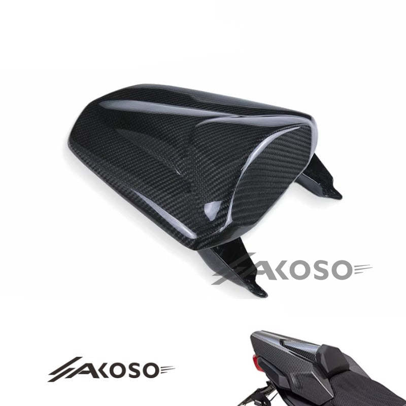 AKOSO 2019+ Honda CB650R CBR650R Carbon Fiber Rear Seat Cowl Pillion Passenger Cowl Seat Cover Fairing