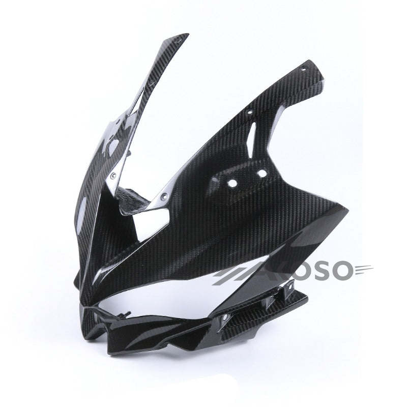 AKOSO 2020-2024 Kawasaki Ninja ZX-25R Carbon Fiber Motorcycle Accessories Front Headlight Fairing