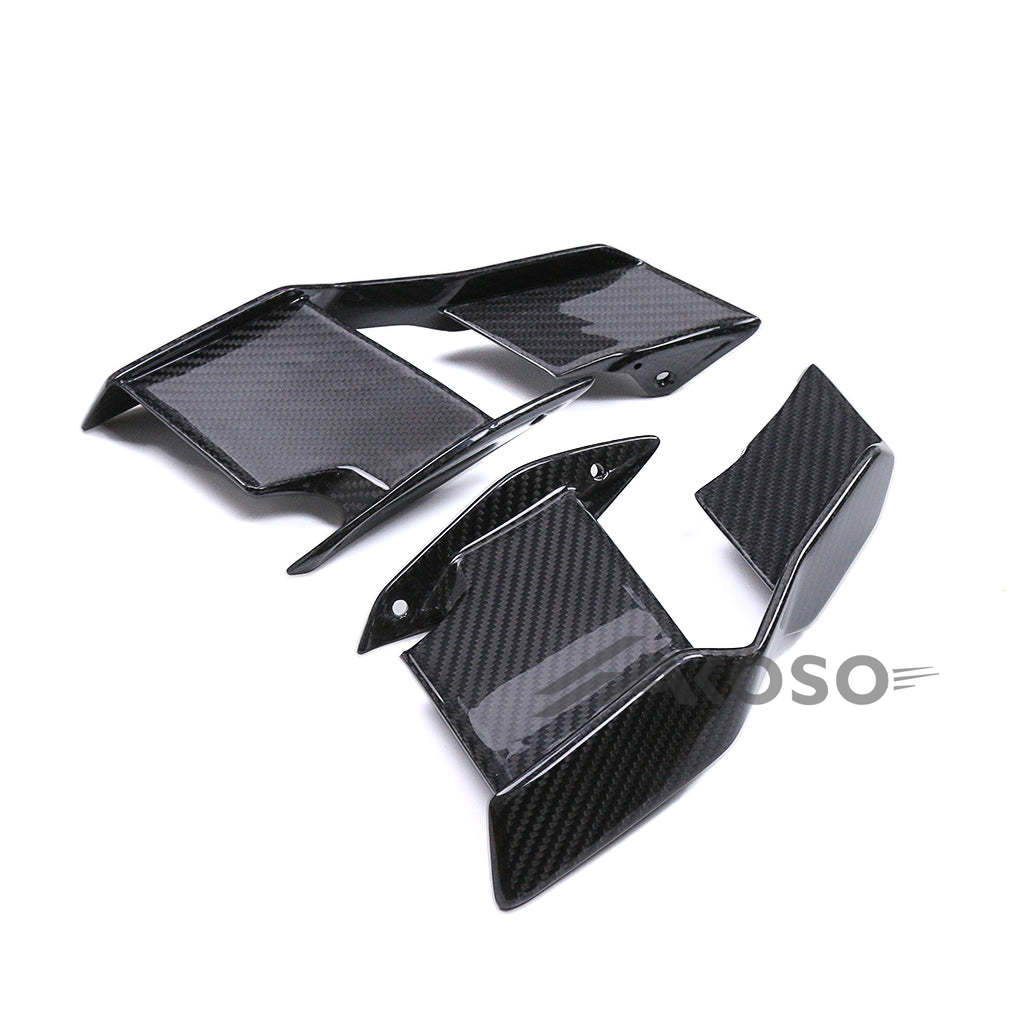 AKOSO 2021-2024 BMW S1000R M1000R Carbon Fiber Motorcycle Front Fairings Side Winglets