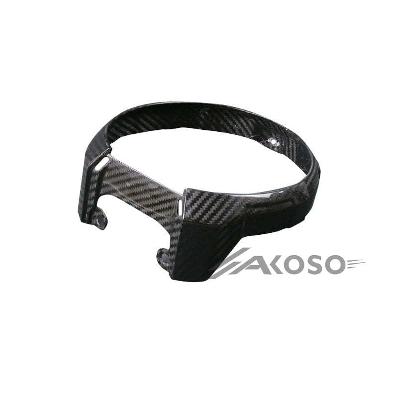 AKOSO 2014-2018 Honda CB650F CBR650F Carbon Fiber Front Headlamp Headlight Ring Cover Trim