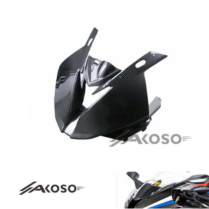 AKOSO 2015-2018 BMW S1000RR Carbon Fiber Motorcycle AirIntake Front Nose Fairing