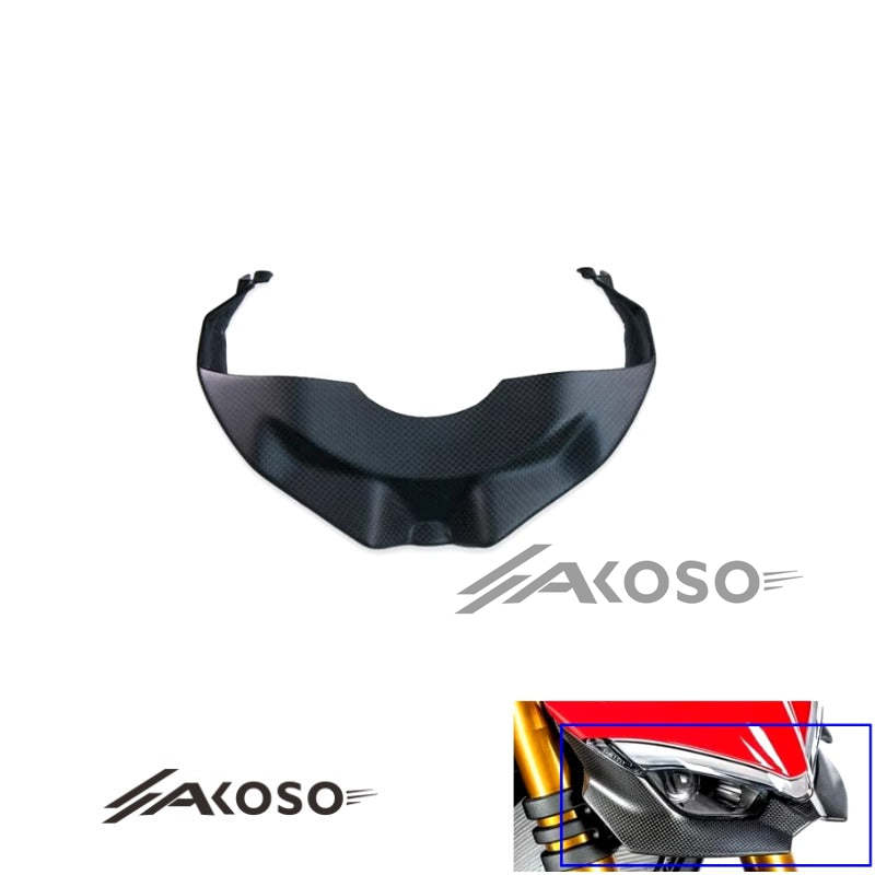 AKOSO Ducati Streetfighter V2 V4 Carbon Fiber Lower Lip of Front Fairing Motorcycle Accessories