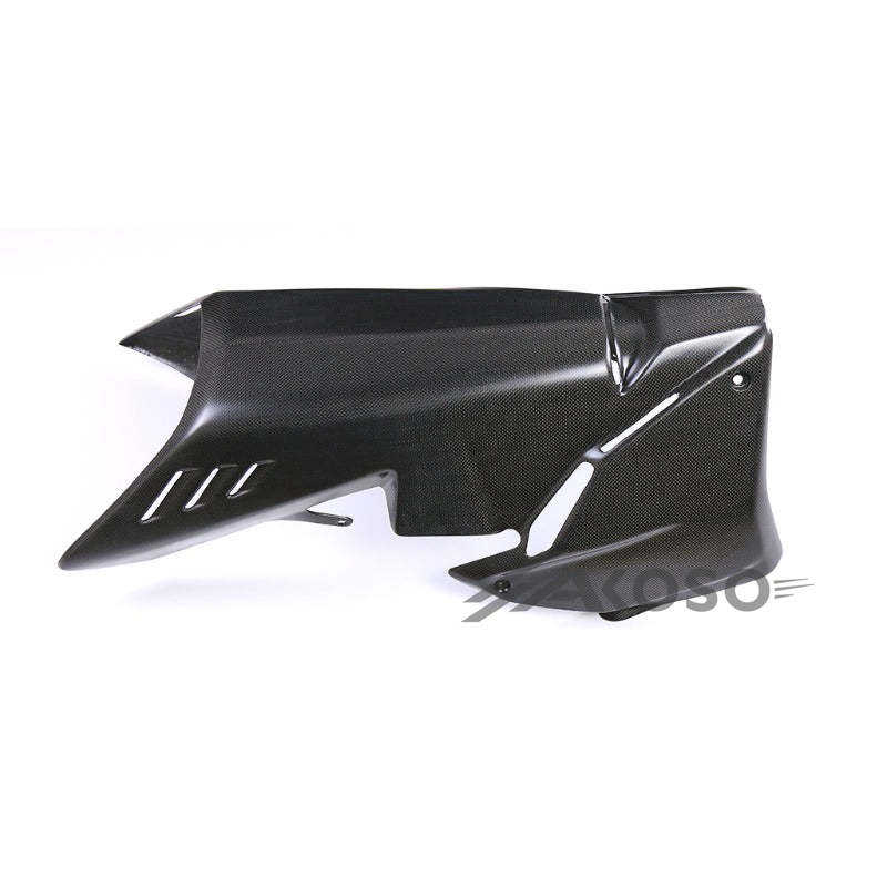 AKOSO 2022 2023 Panigale V4 V4S Carbon Fiber Side Under Fairing Panel Belly Pan Cowl