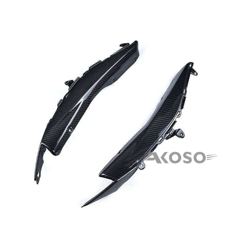 AKOSO 2022-2024 Yamaha R3 Carbon Tail Rear Seat Inside Side Cover Panels Fairing