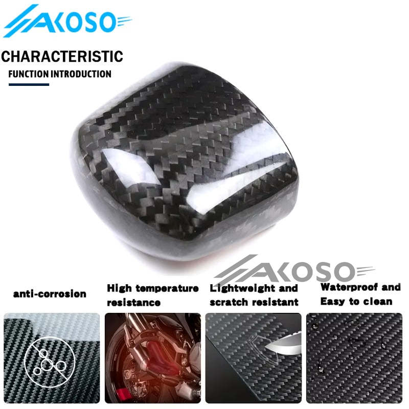 AKOSO 2017-2024 Yamaha XMAX 250 300 Carbon Fiber Turn Signals Light Cover Cap