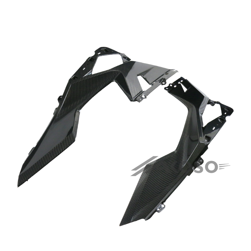 AKOSO 2018-2024 Kawasaki Ninja 400 Carbon Fiber Front Upper Side Panel Fairing Motorcycle