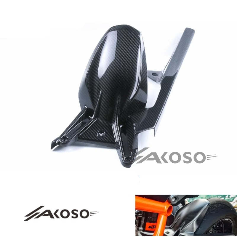 AKOSO 2020+ KTM 1290 Super Duke R Carbon Fiber Motorcycle Rear Splash Mudguard Hugger