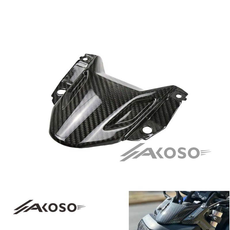 AKOSO Yamaha MT07 FZ07 2018-2022 Carbon Fiber Front Windshield Windscreen Cover Protector