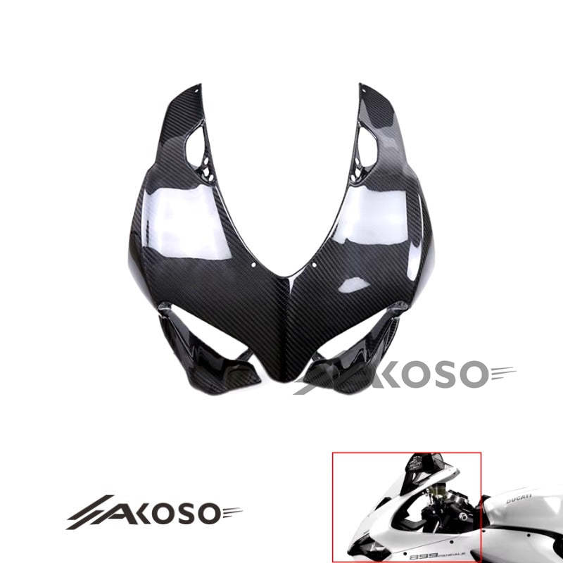 AKOSO Ducati panigale 1199 1299 Carbon Fiber Motorcycle Accessories Front Fairing