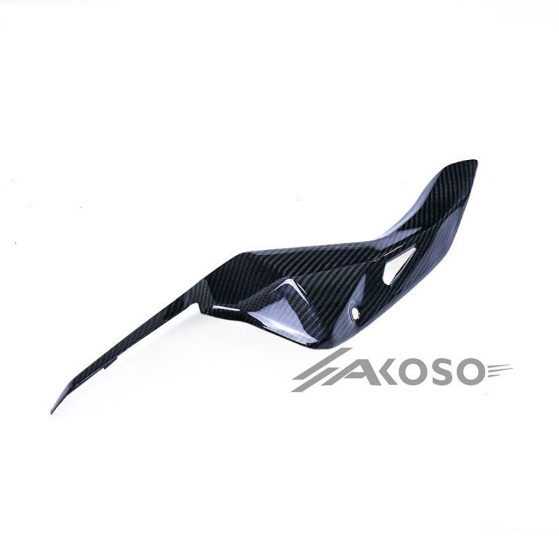 AKOSO 2018-2024 Kawasaki Ninja 400 Carbon Fiber Motorcycle Fairing Exhaust Pipe Shell Heat Shield Cover