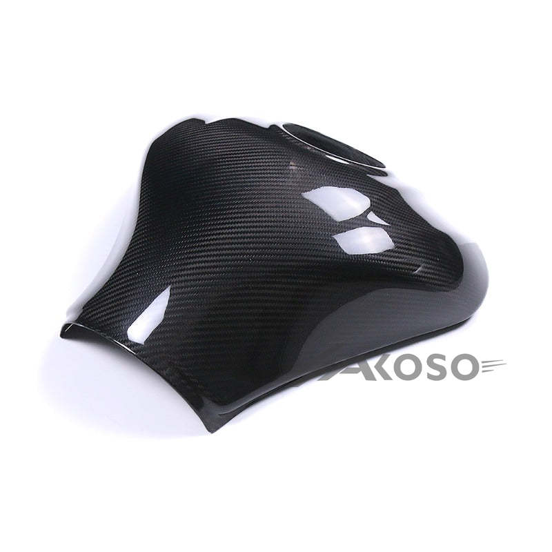 AKOSO 2021-2024 Kawasaki Ninja ZX10R ZX-10R Carbon Fiber Motorcycle Fuel Gas Tank Cover Protector Fairing