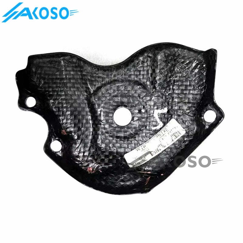 AKOSO 2016-2020 Kawasaki Ninja ZX10R ZX-10R Carbon Fiber Motorcycle Accessories Front Sprocket Cover Guard