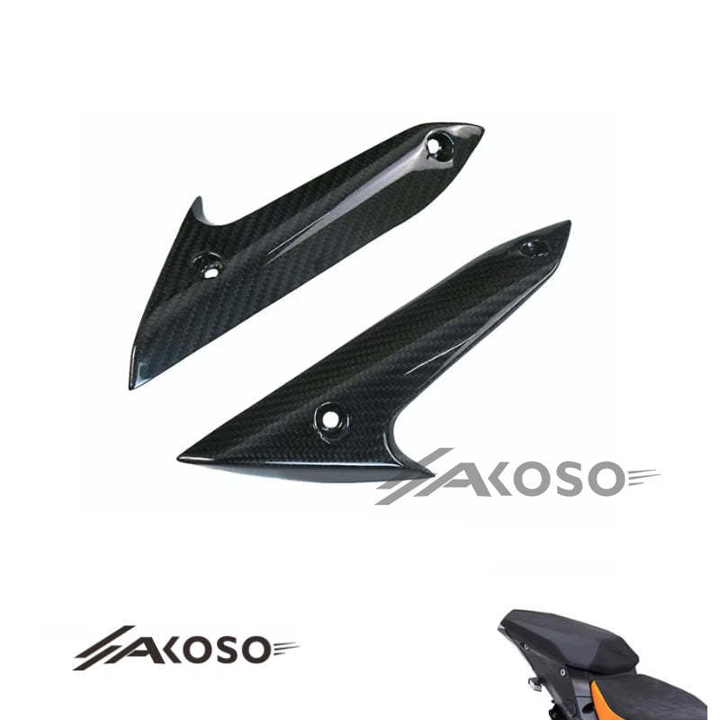 AKOSO 2017-2019 KTM 1290 Super Duke R Carbon Fiber Motorcycle Accessories Rear Seat Side Panels