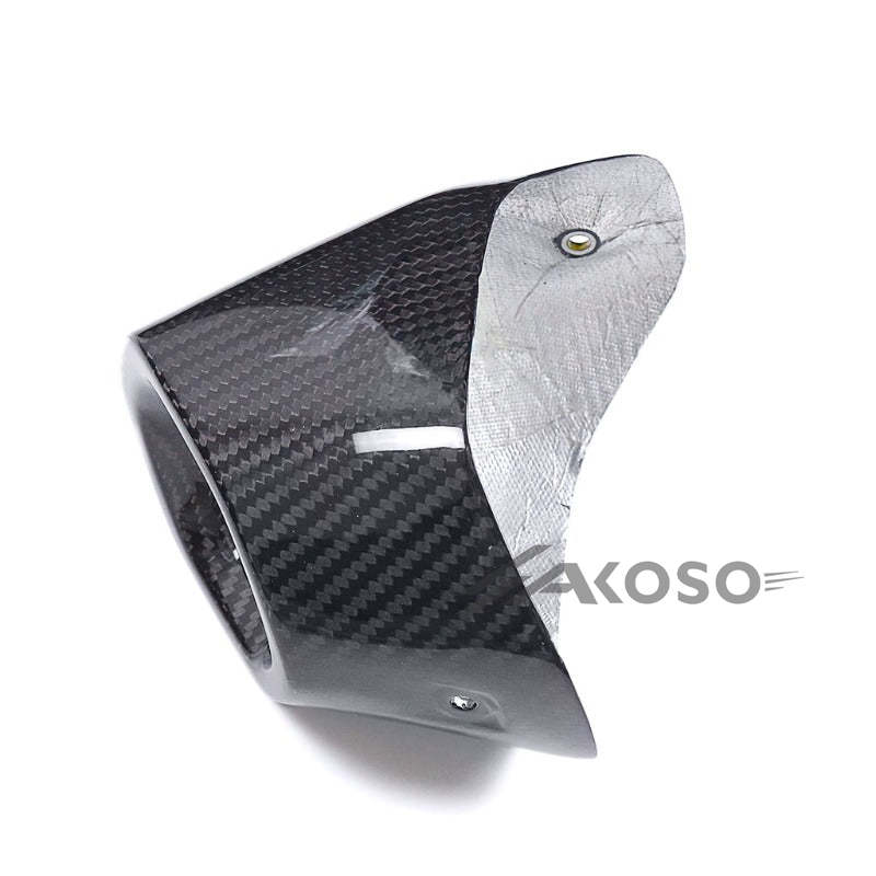 AKOSO 2023 2024 BMW R1300GS Dry Carbon Fiber Rear Silencer Exhaust Pipe Protector Cover