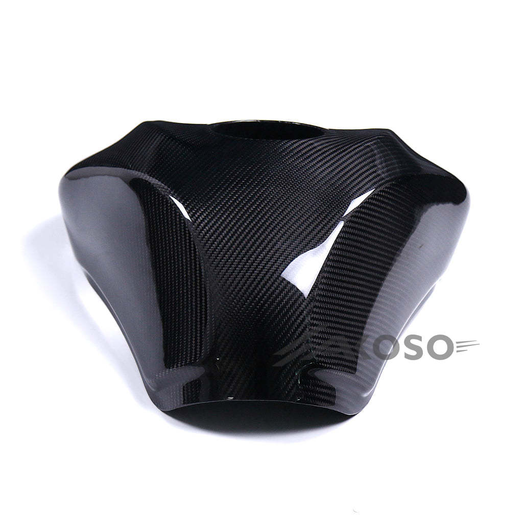 AKOSO 2019-2024 Kawasaki Ninja ZX-6R 636 Full Dry Carbon Fiber Fuel Tank Cover Fairing