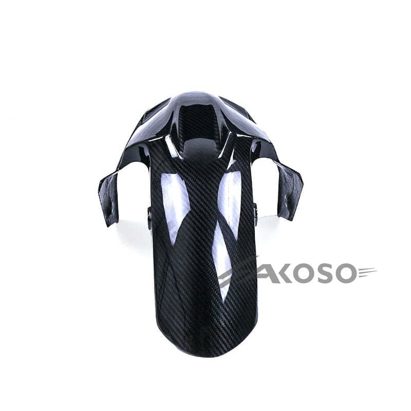 AKOSO 2018-2024 Kawasaki Ninja 400 Carbon Fiber Motorcycle Front Fairing Hugger Fender Mudguard