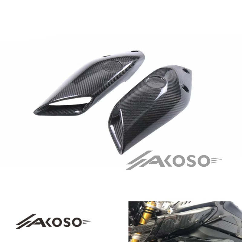 AKOSO 2022-2024 Yamaha MT10 Carbon Fiber Motorcycle Front Air Intake Cover Fairings