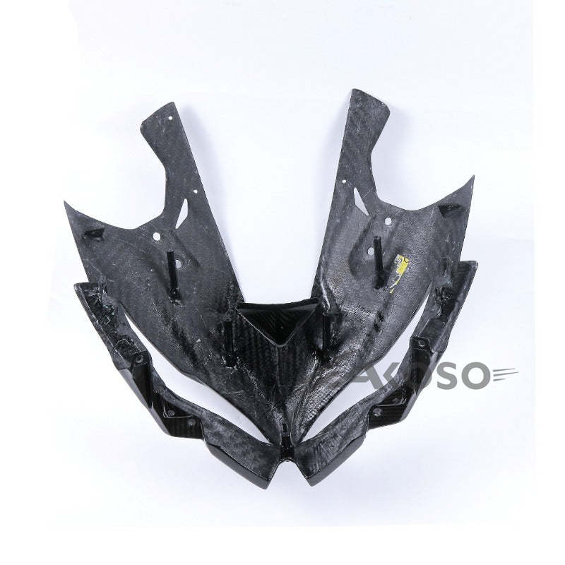 AKOSO 2020-2024 Kawasaki Ninja ZX-25R Carbon Fiber Motorcycle Accessories Front Headlight Fairing