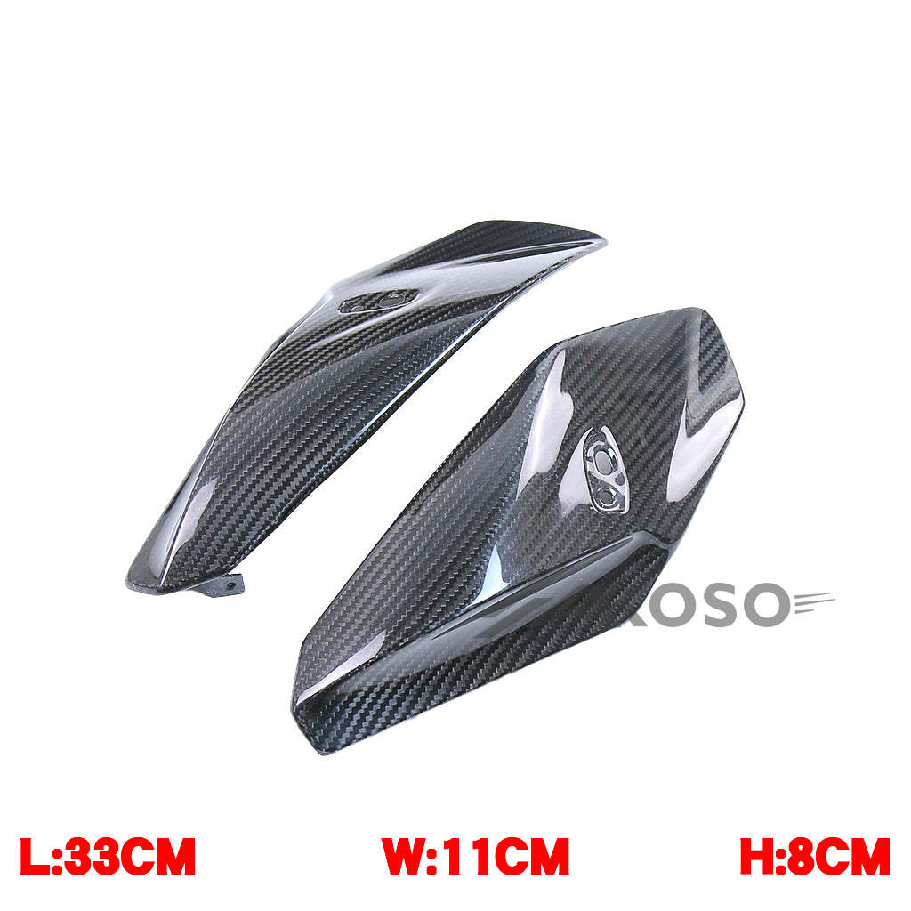 AKOSO 2014-2020 BMW S1000R Carbon Fiber Motorcycle Front Headlight Side Panels Cover Fairing