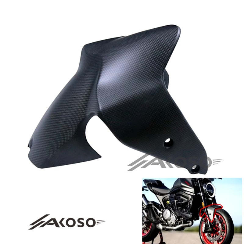 AKOSO 2021+ Ducati Monster 937 Carbon Fiber Front Mudguard Fender Fairing