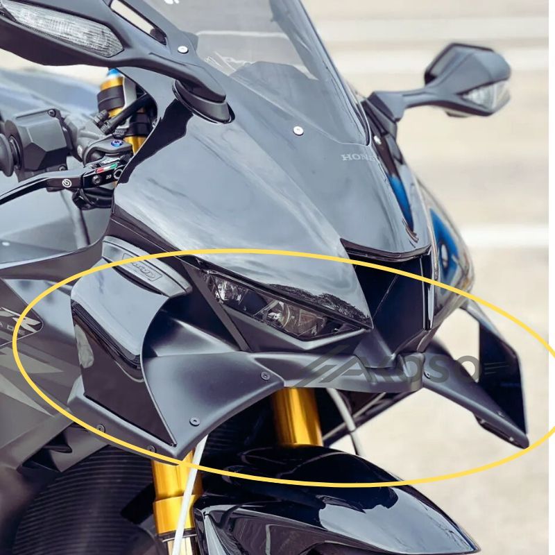 AKOSO 2021-2024 Honda CBR1000RR-R Carbon Fiber Fixed Wings Air Deflector Aerodynamic Winglets Spoiler