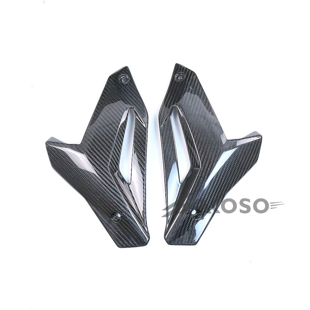 AKOSO 2014-2020 BMW S1000R Carbon Fiber Motorcycle Abdominal Lateral Plate Front Lower Fairing Panel