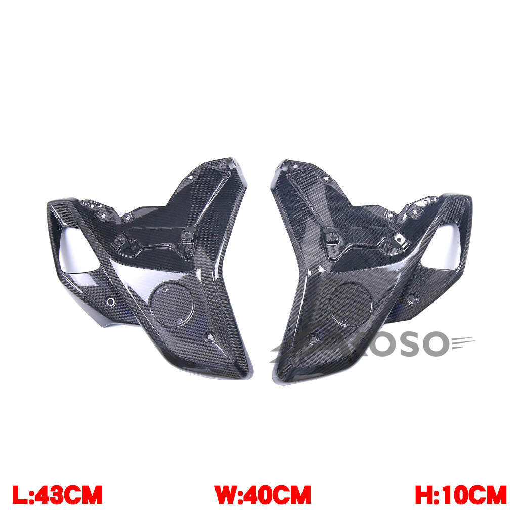 AKOSO BMW R1200GS 2020+ Carbon Fiber Motorcycle Tank Lower Side Panels Fairing Kit