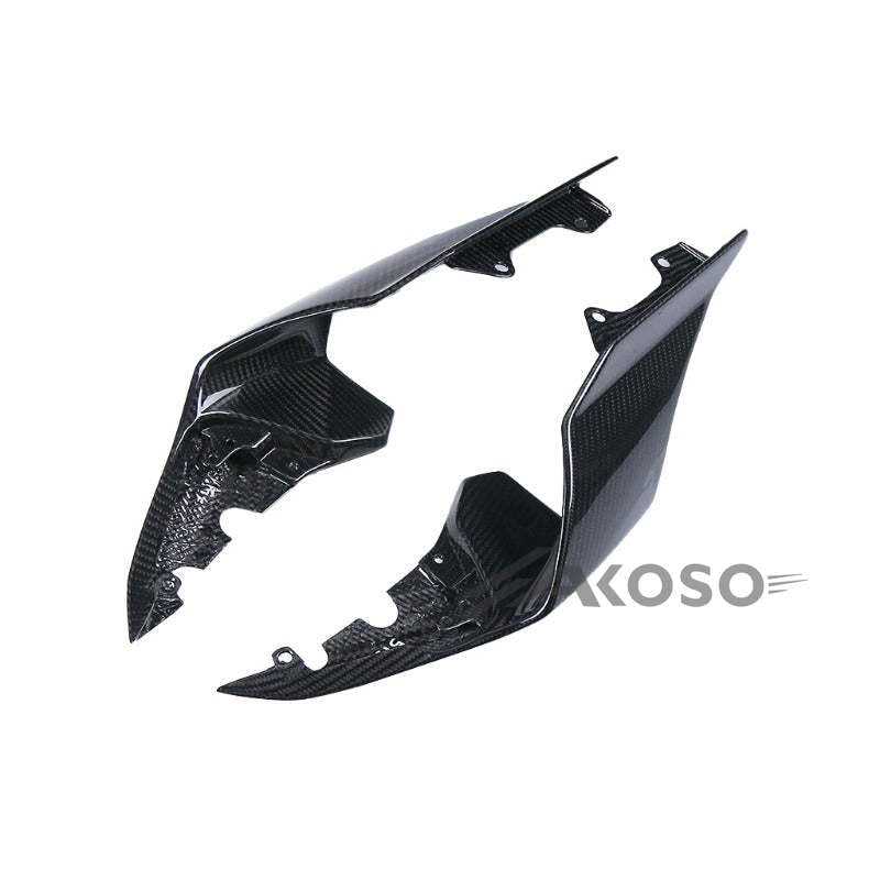 AKOSO 2015-2019 Yamaha YZF R1 R1S R1M Carbon Fiber Tail Frame Cover Fairing Rear Seat Side Panel Cover