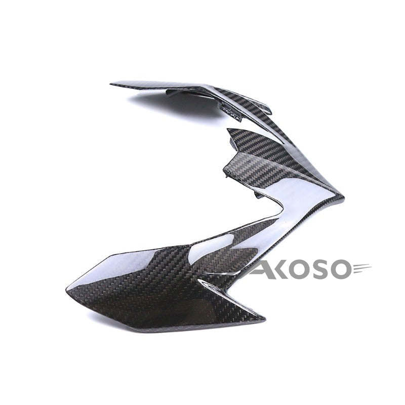 AKOSO 2020-2024 Kawasaki Z900 Carbon Fiber Motorcycle Front Upper Nose Headlight Panel Fairing