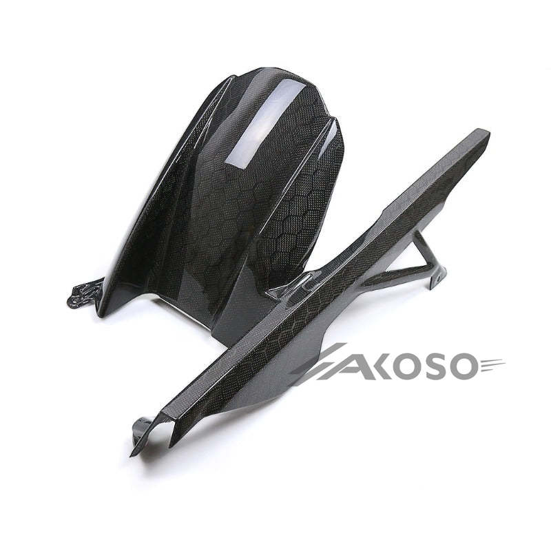 AKOSO 2019-2022 BMW S1000RR Carbon Fiber Rear Fender Splash Chain MudGuard Rear Hugger