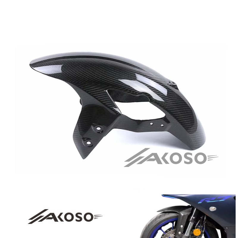 AKOSO 2022-2024 Yamaha R7 Carbon Fiber Front Fender Splash Mudguard Hugger