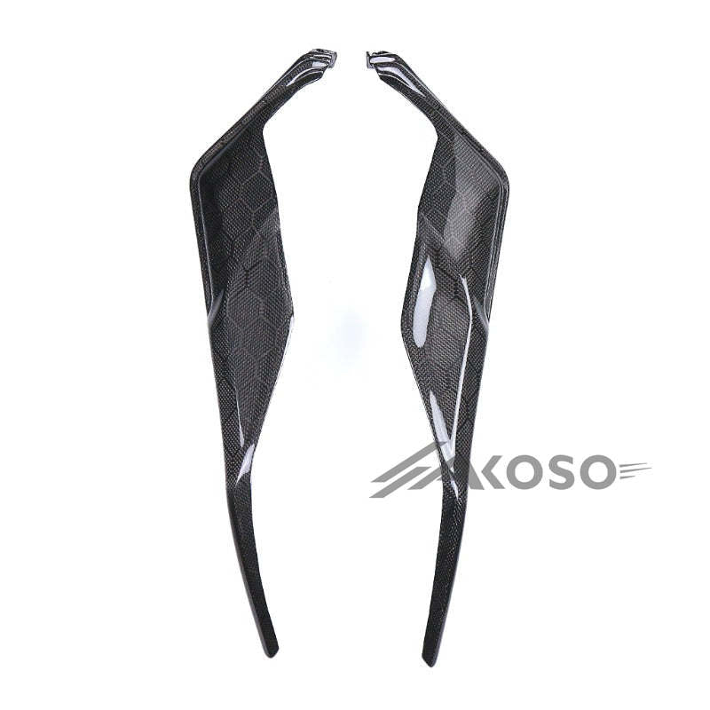 AKOSO 2018+ Triumph Street Triple 765 R RS Carbon Fiber Motorcycle Fuel Tank Side Panel Fairing